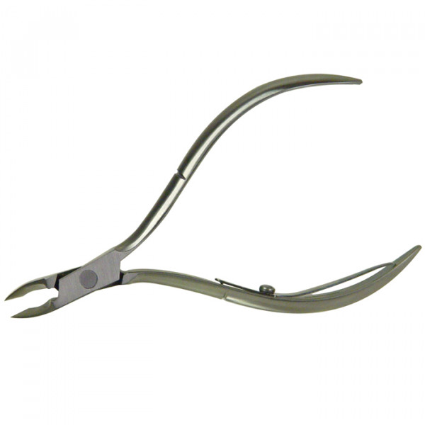 Nail Cuticle Nipper 10cm Brushed Stainless Steel