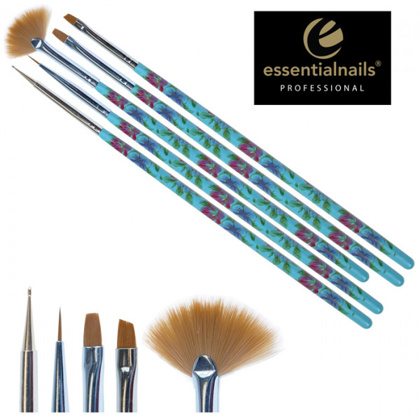 Nail Art Brush Set - Blue